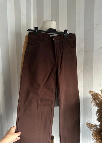 Bol paça yüksek bel jean - Görsel 2