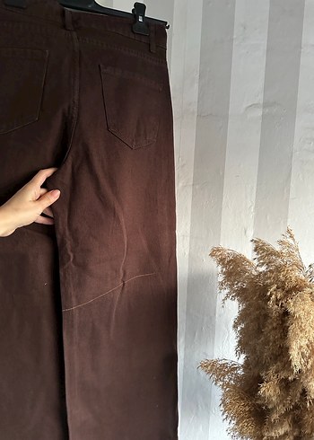 Bol paça yüksek bel jean - Görsel 4