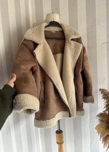 Premium kalite deri biyeli mont ceket - Görsel 6