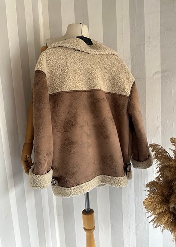 Premium kalite deri biyeli mont ceket - Görsel 7