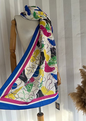 Renkli Bohem Tarzda şal - Görsel 5