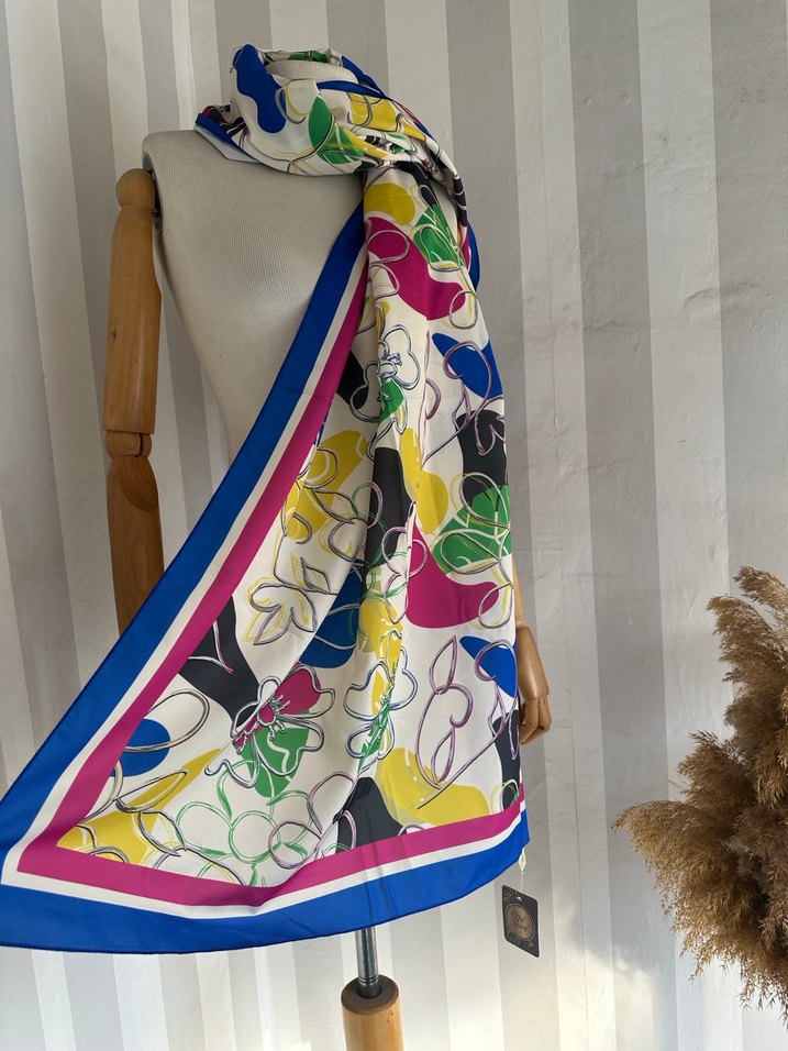 Renkli Bohem Tarzda şal - Görsel 5