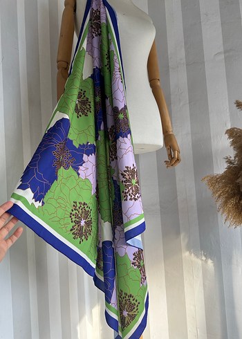 Bohem Çok Renkli eşarp - Görsel 3