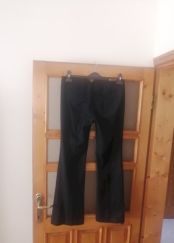 38 Beden Siyah Kadın Midi Kumaş Pantolon