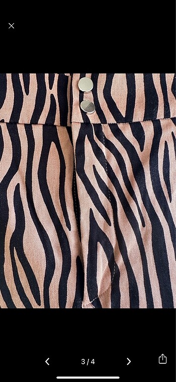 m Beden Zara zebra pantolon