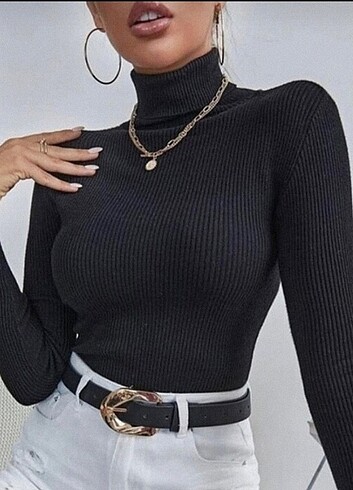 Balıkçı Yaka Boğazlı Bady Fitillli Body 