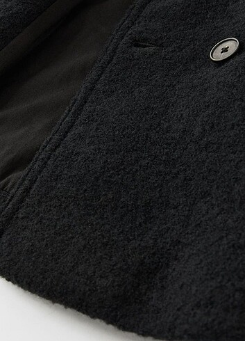 ZARA KRUVAZE DÜĞMELİ YÜN KABAN - Görsel 4