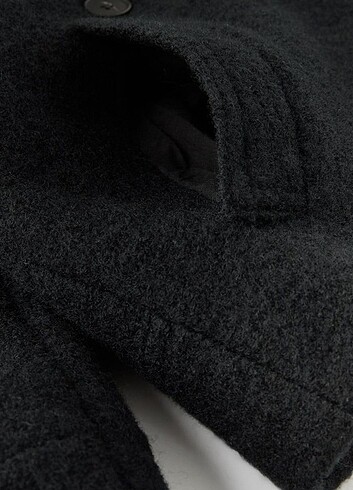 ZARA KRUVAZE DÜĞMELİ YÜN KABAN - Görsel 6