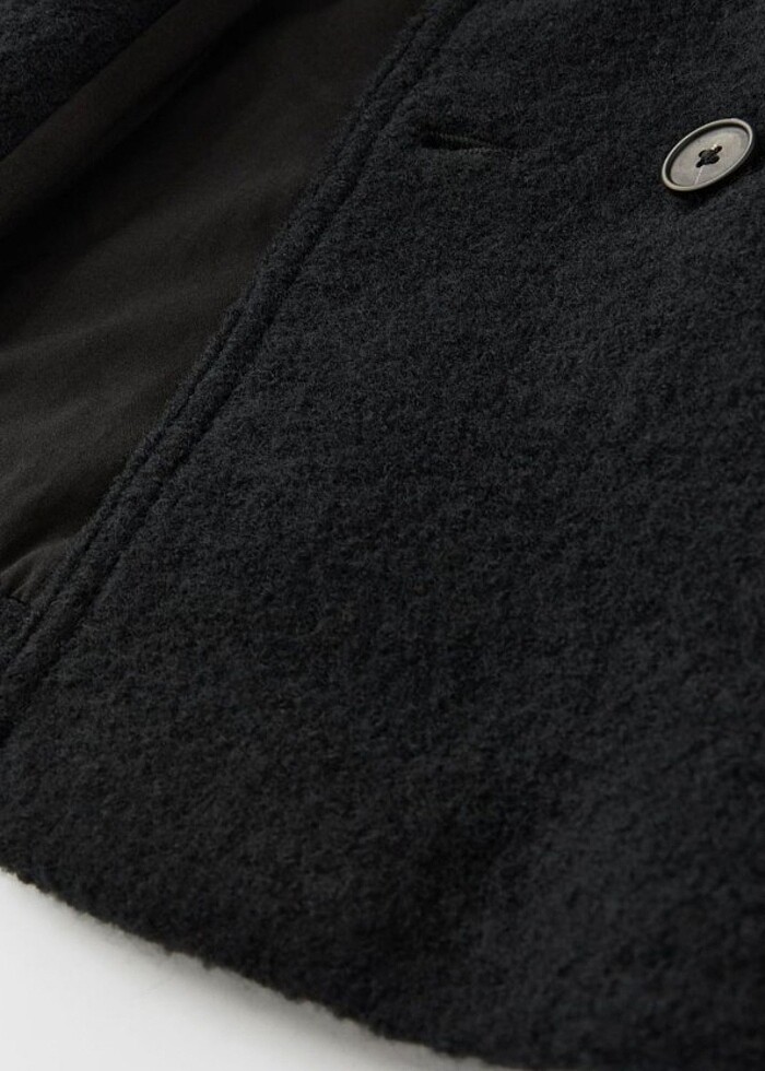 ZARA KRUVAZE DÜĞMELİ YÜN KABAN - Görsel 4