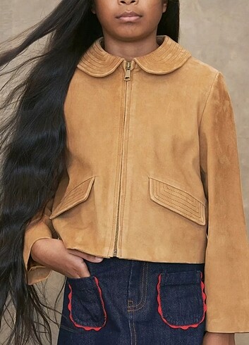 Zara ZARA GERÇEK DERİ SÜET CEKET