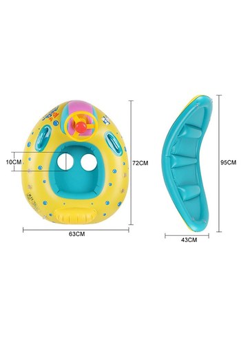 güneşlikli çocuk şişme yüzme koltuğu - Görsel 3