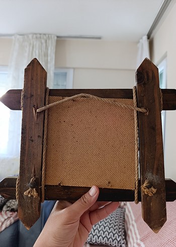 Ahşap Çerçeveli Oyma Taştan Köy Evi Tablosu - Görsel 5