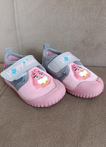 Gezer Gezer cırtlı panduf ev kreş ayakkabısı pembe 24 no