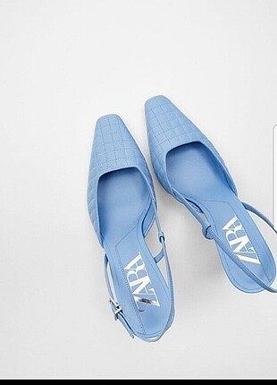 38 Beden mavi Renk Zara topuklu sandalet