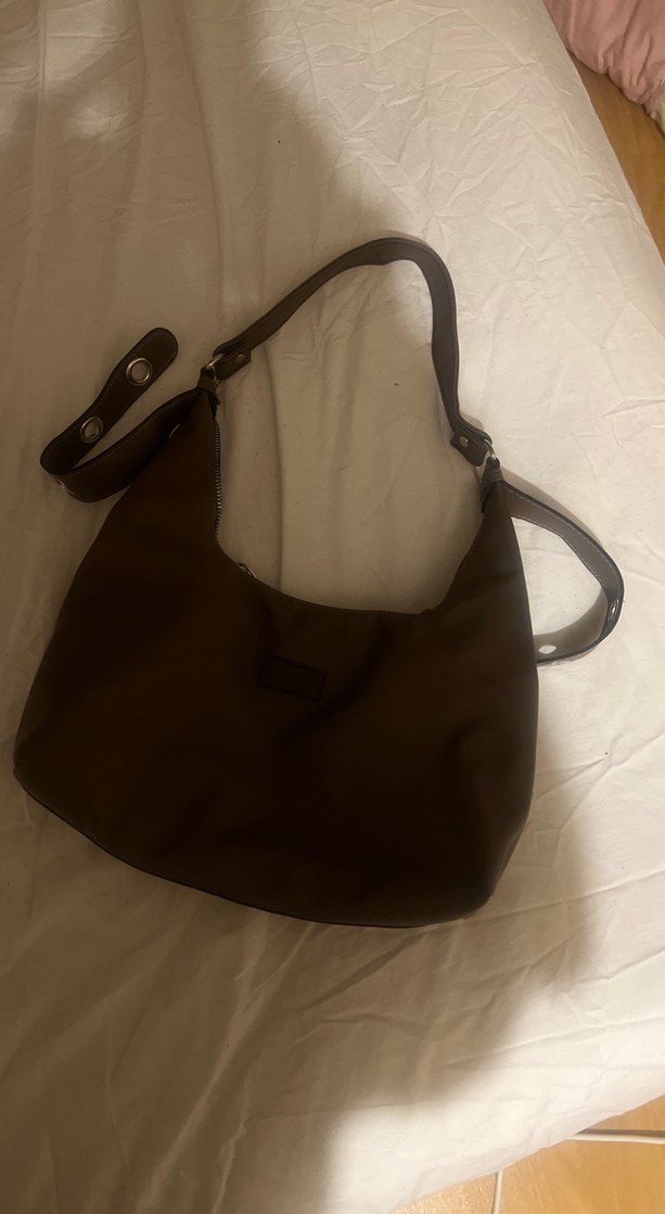 Kahverengi Deri Kadın Omuz Çantası - Görsel 2