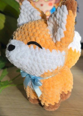 Renkli Kadife Tilki Peluş Oyuncak - Görsel 2