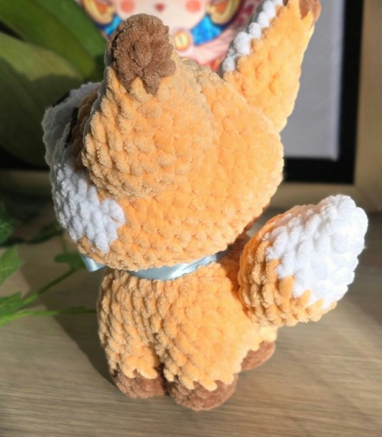 Renkli Kadife Tilki Peluş Oyuncak - Görsel 3