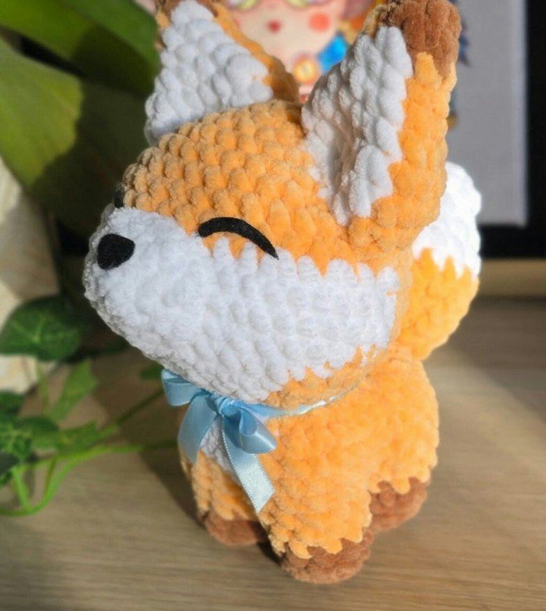 Renkli Kadife Tilki Peluş Oyuncak - Görsel 2