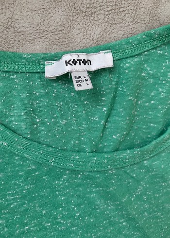 Yeşil Kısa Kollu Pamuklu Basic Tişört - Görsel 3