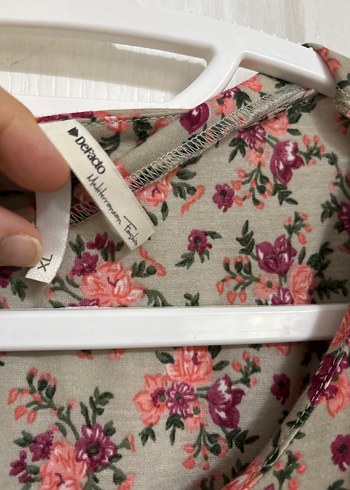 Bohem Kısa Kollu Midi Elbise - Görsel 4