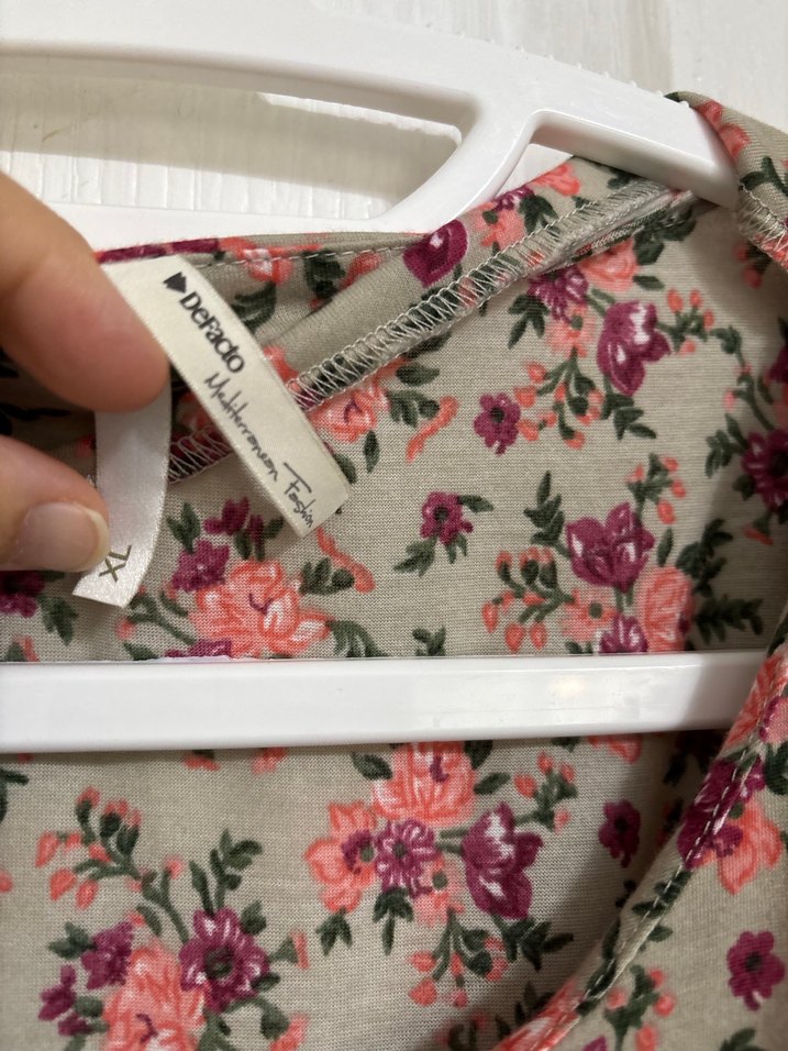 Bohem Kısa Kollu Midi Elbise - Görsel 4