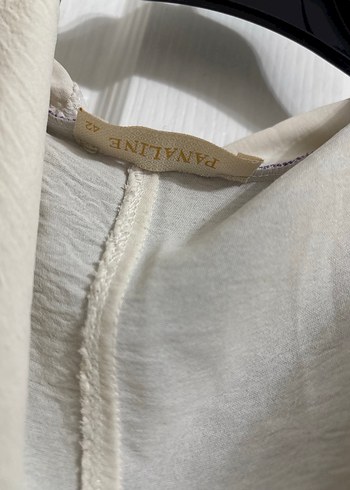 Mor Beyaz Düğmeli Rahat Tunik - Görsel 4