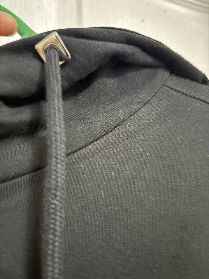 Siyah Kapüşonlu Sweatshirt - Görsel 3