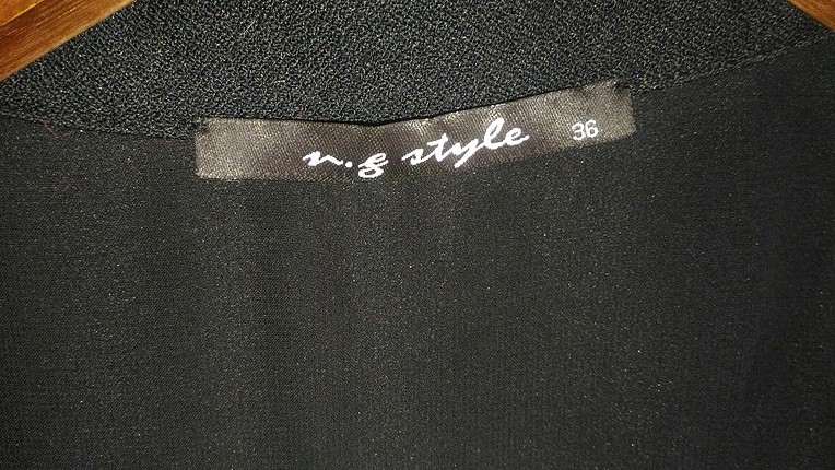 36 Beden Ng Style Siyah Diz Altı Elbise