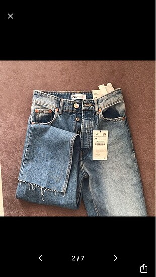 xs Beden Zara straight fit jean