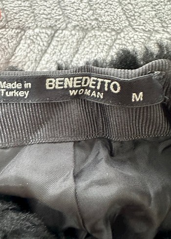 Gri Uzun Kadın pelluş Kürk Mont - Görsel 4