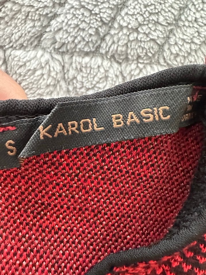 Kırmızı Uzun Kollu Triko Elbise - Görsel 3