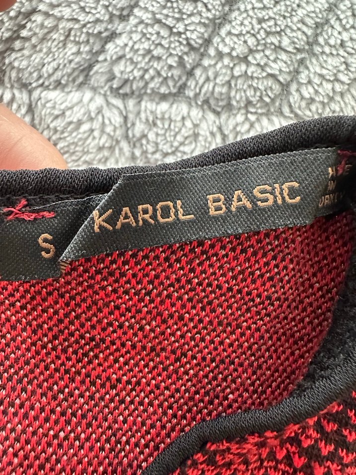 Kırmızı Uzun Kollu Triko Elbise - Görsel 5