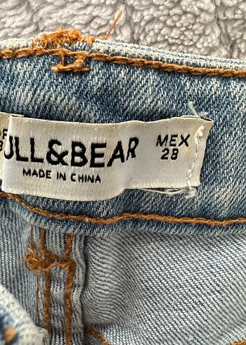 Mavi  Mini Denim Şort - Görsel 2