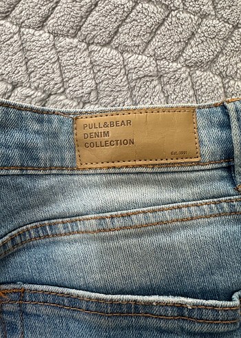 Mavi  Mini Denim Şort - Görsel 7