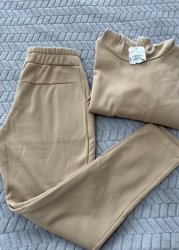 Bej  Eşofman takımı Rahat Kesim - Görsel 2