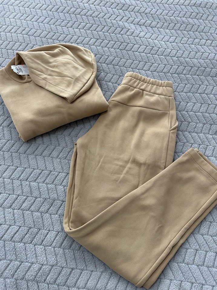 Bej  Eşofman takımı Rahat Kesim - Görsel 5