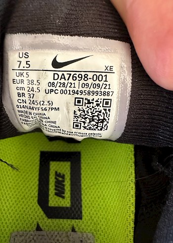 NİKE Bayan Siyah Spor Ayakkabı - Görsel 9