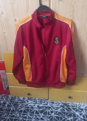 Erkek Kırmızı Fermuarlı Street Wear Ceket
