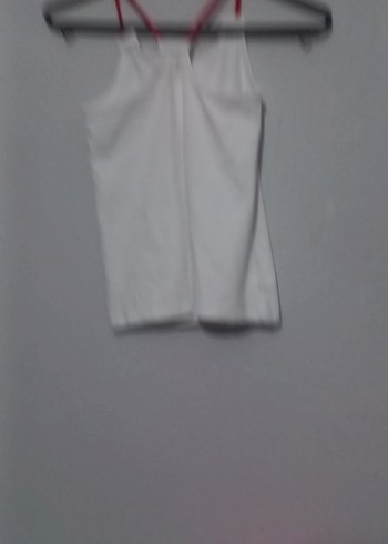 Kız Çocuk Beyaz Çiçekli Fırfırlı Atlet - Görsel 3