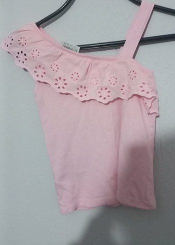 Kız Çocuk Beyaz Çiçekli Fırfırlı Atlet - Görsel 6