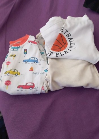 Pamuklu Çok Renkli Baskılı Çocuk Uyku Tekstili - Görsel 3