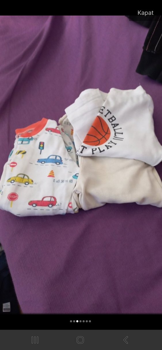 Pamuklu Çok Renkli Baskılı Çocuk Uyku Tekstili - Görsel 3