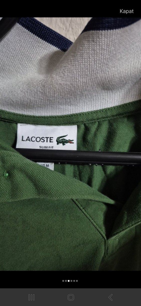 Lacoste Yeşil Erkek Polo Tişört - Görsel 3