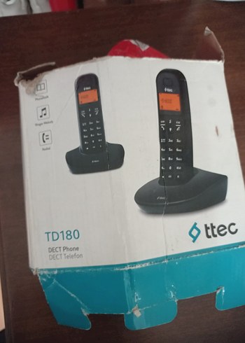 Ttec TD180 DECT Kablosuz Telefon Siyah