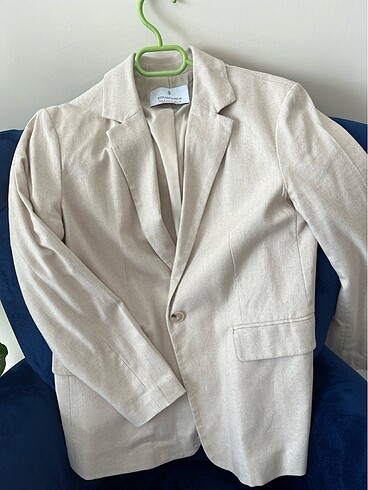 Stradivarius Keten blazer ceket