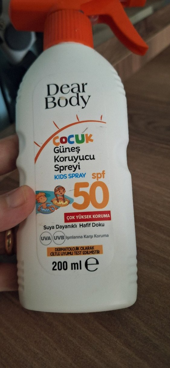 Dear Body Çocuk Güneş Koruyucu Sprey SPF 50 200 ml - Görsel 2