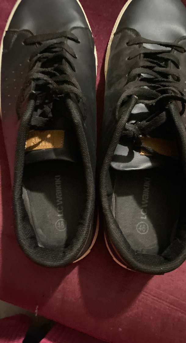 Siyah Bağcıklı Erkek Spor Ayakkabı - Görsel 3