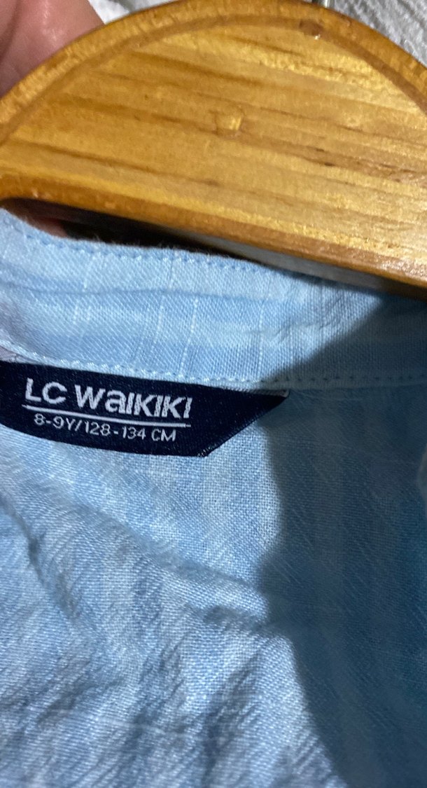 Erkek Çocuk Keten Kısa Kollu Gömlek - Görsel 4