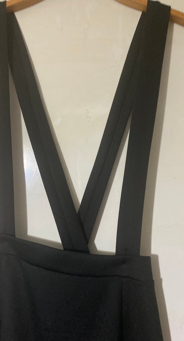 Siyah Askılı Kadın Uzun Tulum - Görsel 2