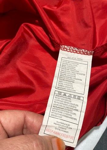 Kırmızı Kadın Fermuarlı Spor Ceket - Görsel 6